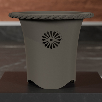 3D Printed Dendrobium Pot - Kiku (Iron)